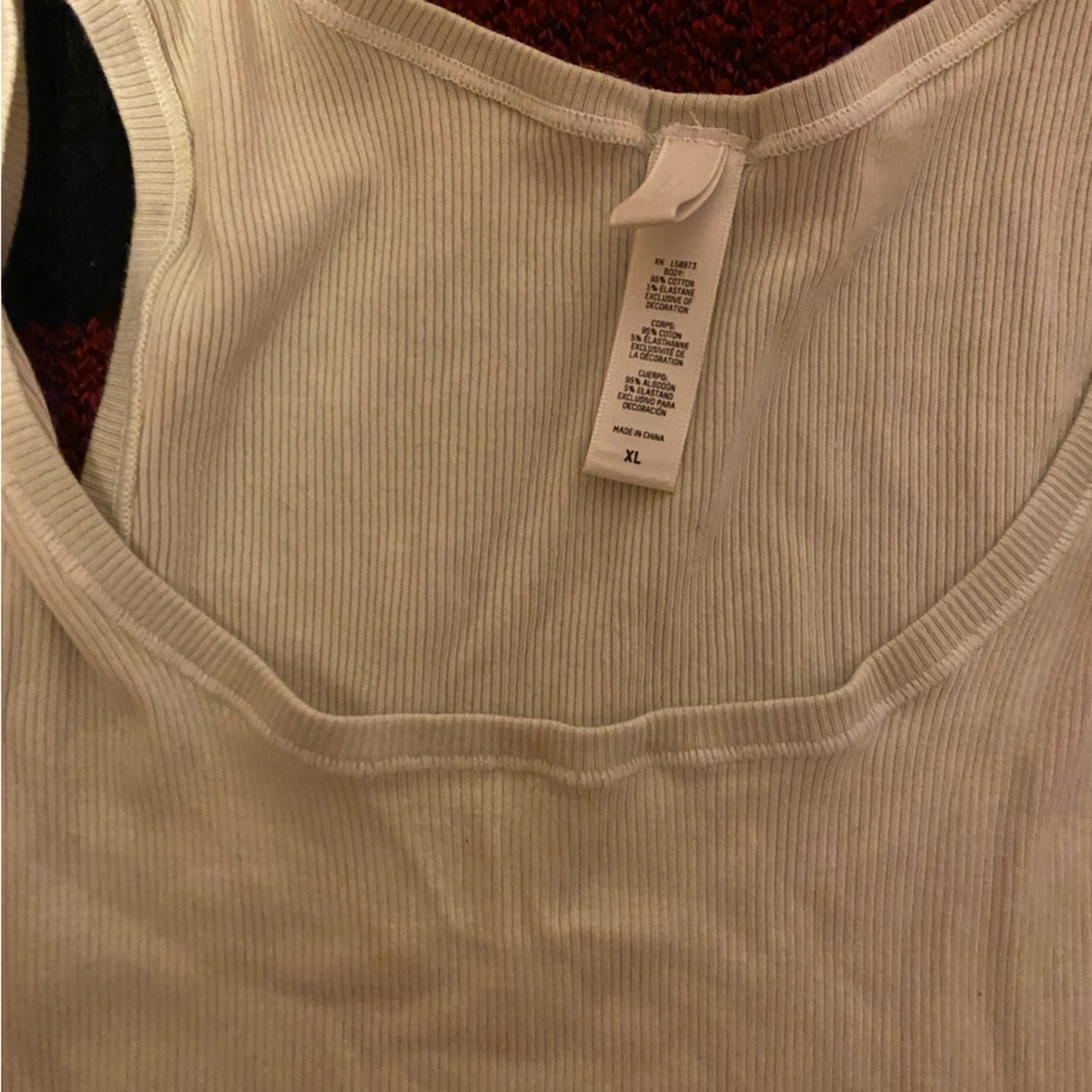 SKIMS Ribbed Tank Bone